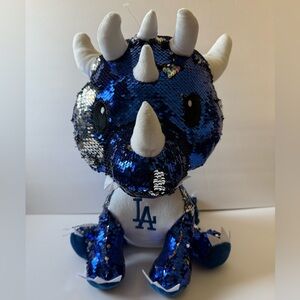 Los Angeles Dodgers Sequin Dinosaur Plush
